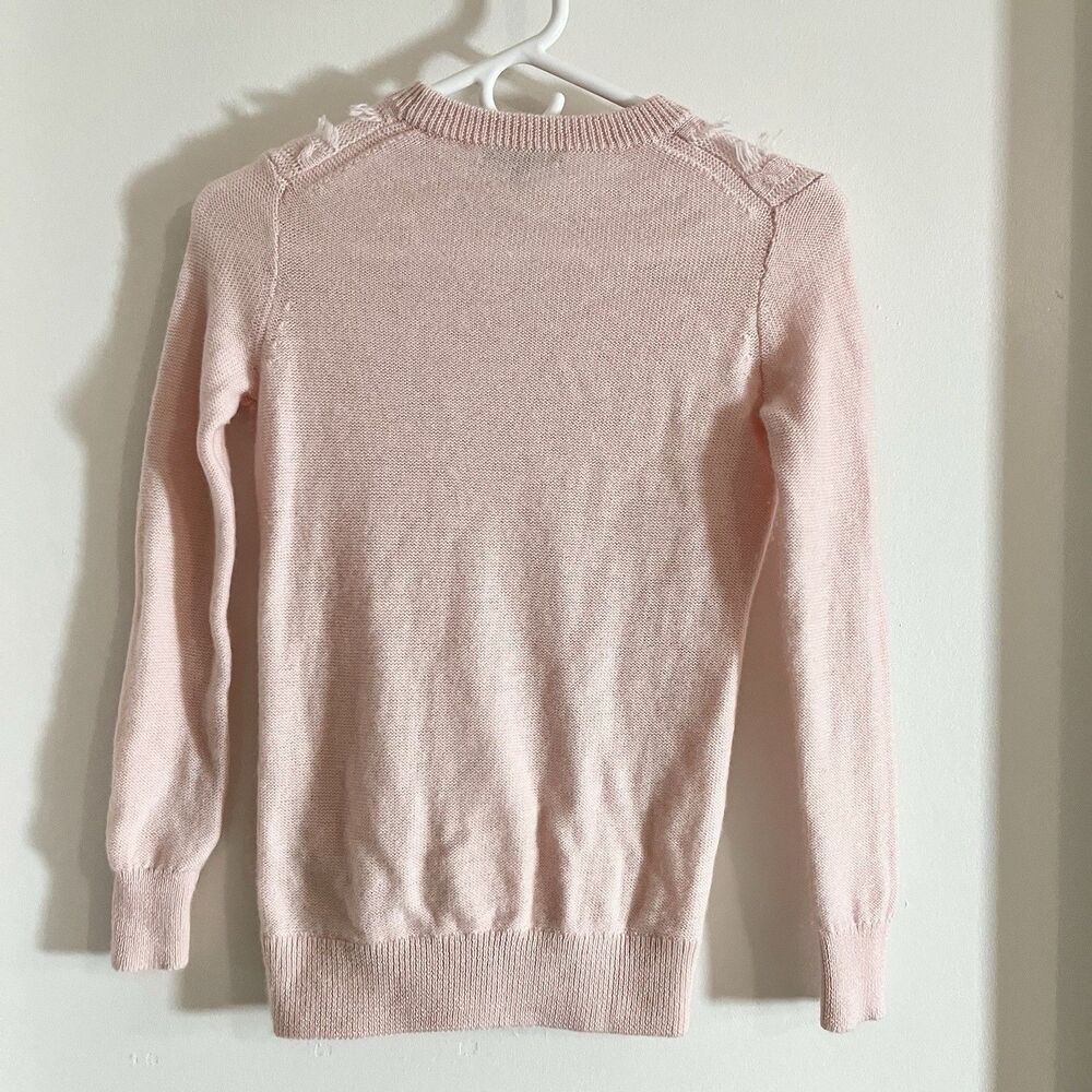 J. Crew 100% Merino Wool Dusty Rose Pink Knit Crewneck Sweater Size XXS - Picture 3 of 9